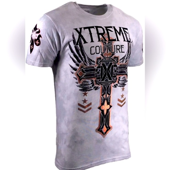 EXTREME COUTURE by AFFLICTION Men’s Medium T-Shirt Faith & Trust - Picture 8 of 11